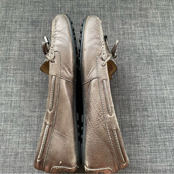 Michael Kors Sutton Metallic Moccasin Loafers Flats - Picture 3 of 10